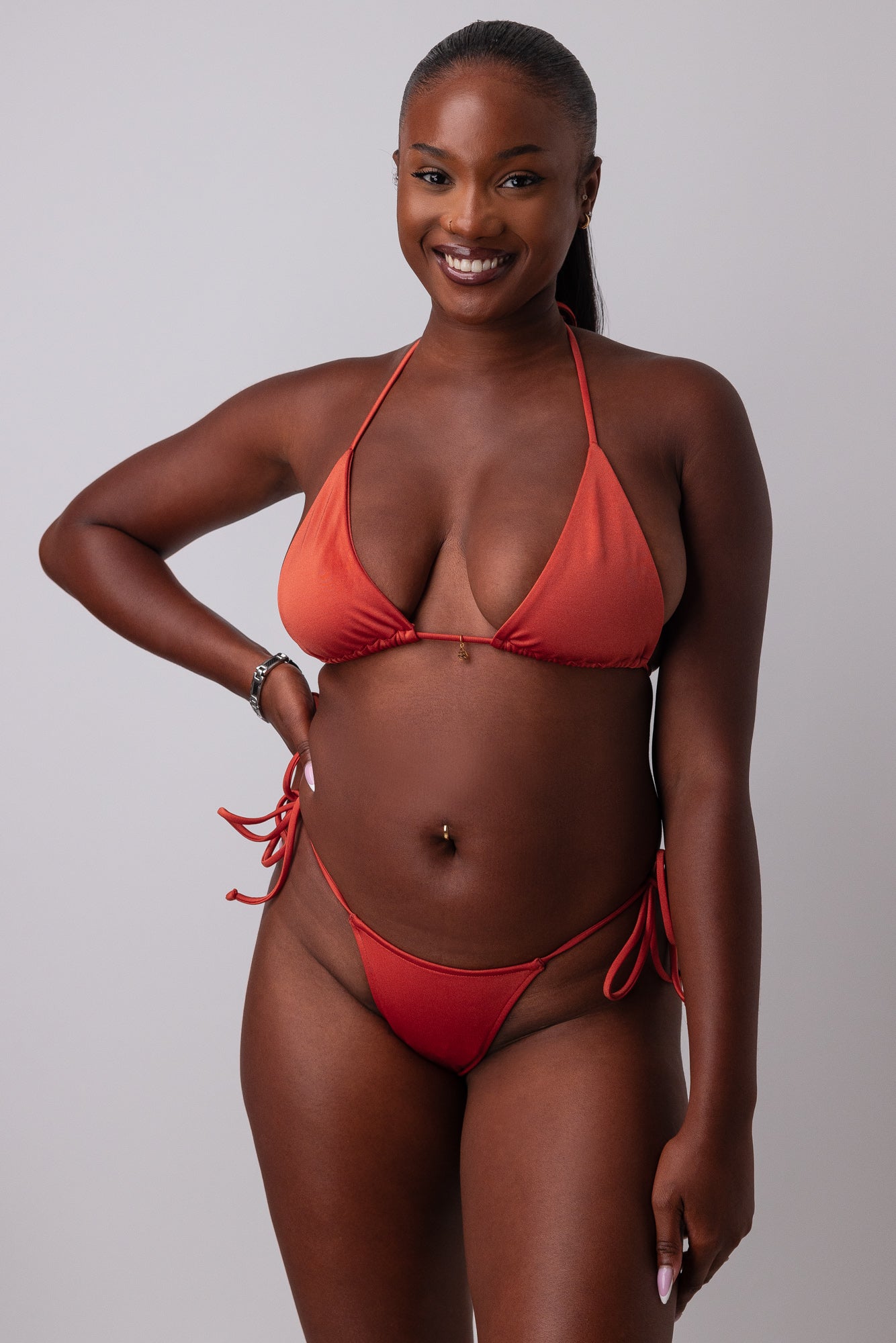 Clausa Triangle Grenat Orange