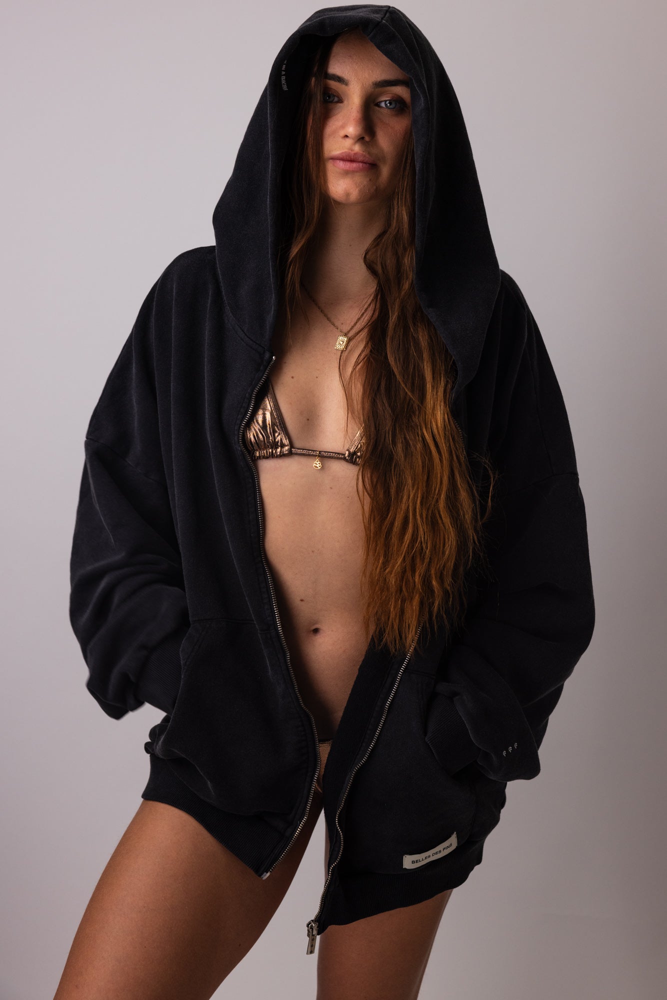 Veste jogging Noire Belles des Pins