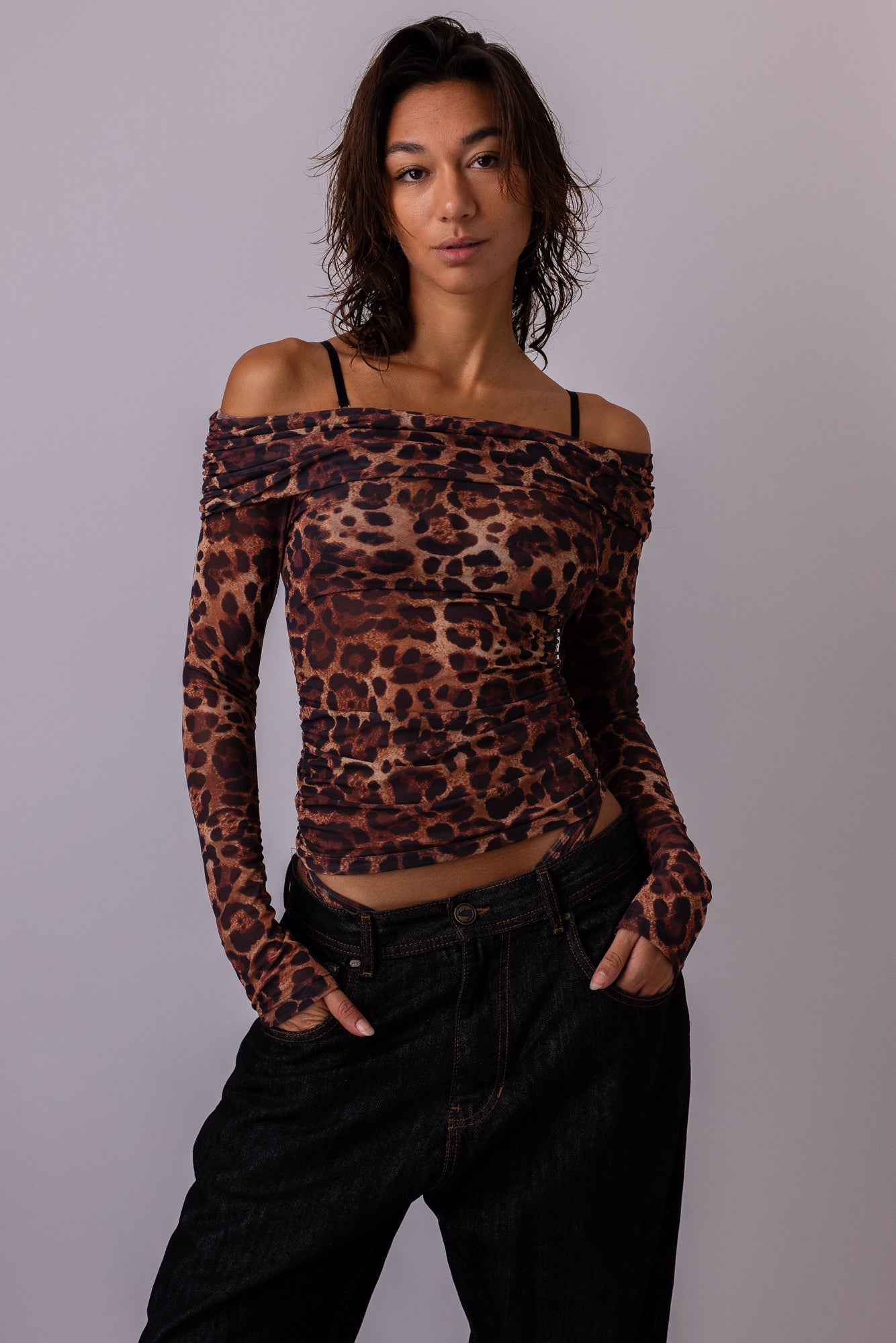 Top Bardot (Leopard)